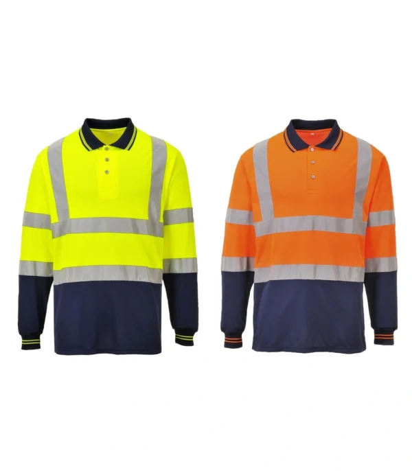 Portwest S279 Two-Tone Long Sleeve Polo